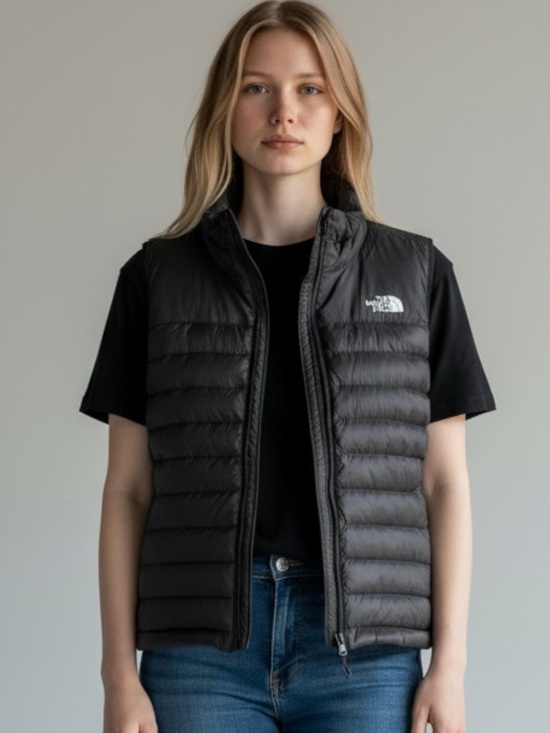 The North Face Jackets & Blazers - The North Face Women's Black Quilted Packable Down Vest Size L
